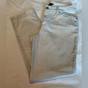 Shimmering Silver Pants by Eric